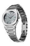 D1 MILANO Ultra Thin Silver Stainless Steel Bracelet