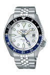 SEIKO 5 Sports SKX GMT Automatic Dual Time Silver Stainless Steel Bracelet