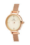 DANIEL WELLINGTON Petite Mini Champagne Melrose Rose Gold Stainless Steel Bracelet 19 mm