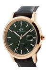 DANIEL WELLINGTON Iconic Sheffield Automatic Black Leather Strap 40 mm