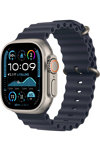 Apple Watch Ultra 2 GPS + Cellular 49mm Natural Titanium Case with Navy Ocean Band