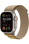 Apple Watch Ultra 2 GPS + Cellular 49mm Natural Titanium Case with Tan Alpine Loop (Small)