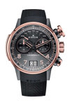 EDOX Chronorally Chronograph Black Rubber Strap