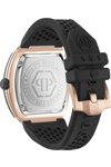 PHILIPP PLEIN The Hexagon Phantom Black Silicone Strap