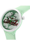 SWATCH Pufffframic Up In Smoke Light Green Silicone Strap