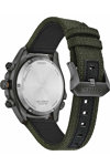 CITIZEN Promaster Land Eco Drive Dual Time Chronograph Green Cordura Fabric Strap