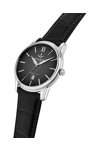 LUCIEN ROCHAT Iconic Black Leather Strap