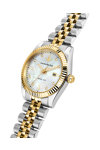 LUCIEN ROCHAT Bienne Diamonds Two Tone Stainless Steel Bracelet