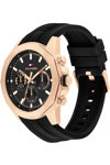 TOMMY HILFIGER Casual Black Silicone Strap