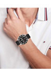 TOMMY HILFIGER Sport Chronograph Black Leather Strap