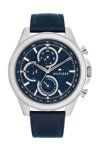 TOMMY HILFIGER Sport Blue Leather Strap