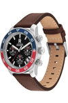 TOMMY HILFIGER Sport Brown Leather Strap