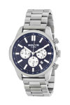 3GUYS Chronograph Silver Stainless Steel Bracelet