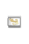 Link NOMINATION Sports & Music 'Anchor' made of Stainless Steel and 18ct Gold