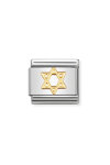 Link NOMINATION Spirituality 'The Star of David' made of Stainless Steel and 18ct Gold