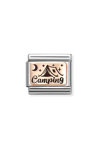 Link NOMINATION Travel 'Camping' made of Stainless Steel and 9ct Rose Gold