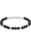 SECTOR Energy Men's Stainless Steel Bracelet with Lava Stones