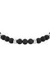 SECTOR Energy Men's Stainless Steel Bracelet with Lava Stones