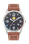 PATROUILLE DE FRANCE Airshow Brown Leather Strap