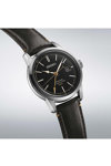 SEIKO Presage Craftsmanship Series Urushi Lacquer Dial GMT Black Leather Strap