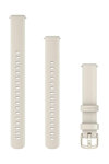 GARMIN Quick Release 14 mm Bone Silicone Strap with Lunar Gold Hardware