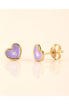 9ct Gold heart-shaped earrings by Ino&Ibo