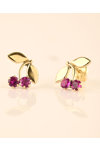 9ct Gold cherry-shaped earrings by Ino&Ibo