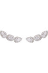 DOUKISSA NOMIKOU Crawler Earrings Pave Silver