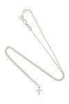 Κολιέ DOUKISSA NOMIKOU Little Cross Necklace Silver