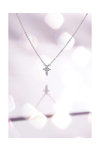 Κολιέ DOUKISSA NOMIKOU Little Cross Necklace Silver