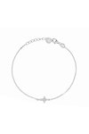 DOUKISSA NOMIKOU Little Cross Bracelet Silver