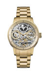 INGERSOLL Jazz Automatic Dual Time Gold Stainless Steel Bracelet