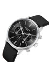 LEE COOPER Chronograph Black Leather Strap