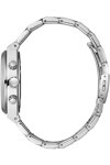 LEE COOPER Dual Time Silver Metallic Bracelet