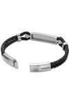 DUCATI CORSE Trionfo Stainless Steel and Leather Bracelet