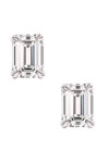 Εarrings ETHO MESSINA with Lab-Grown Diamond 1.07 ct Emerald Cut