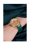 GUESS Envy Crystals Green Rubber Strap