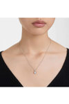 SWAROVSKI White Birthstone April pendant (square cut)