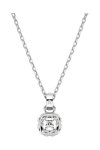 SWAROVSKI White Birthstone April pendant (square cut)