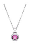 SWAROVSKI Purple Birthstone February pendant (square cut)