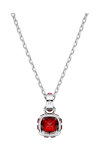 SWAROVSKI Red Birthstone January pendant (square cut)