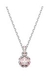 SWAROVSKI Pink Birthstone June pendant (square cut)