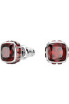 SWAROVSKI Red Birthstone January stud earrings (square cut)