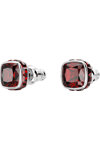 SWAROVSKI Red Birthstone January stud earrings (square cut)