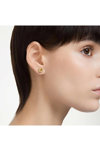 SWAROVSKI Yellow Birthstone November stud earrings (square cut)