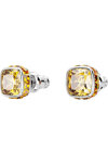 SWAROVSKI Yellow Birthstone November stud earrings (square cut)