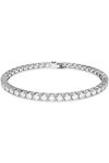 SWAROVSKI White Matrix Tennis bracelet round cut (XL)