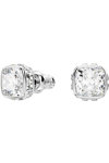 SWAROVSKI White Birthstone April stud earrings (square cut)