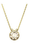 SWAROVSKI Gold Tone Bella V pendant (round cut)