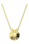 SWAROVSKI Gold Tone Bella V pendant (round cut)